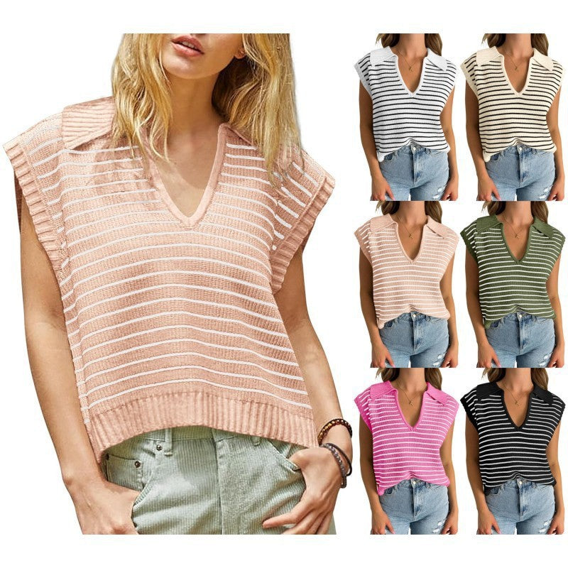 Summer New V-neck Casual Tops
