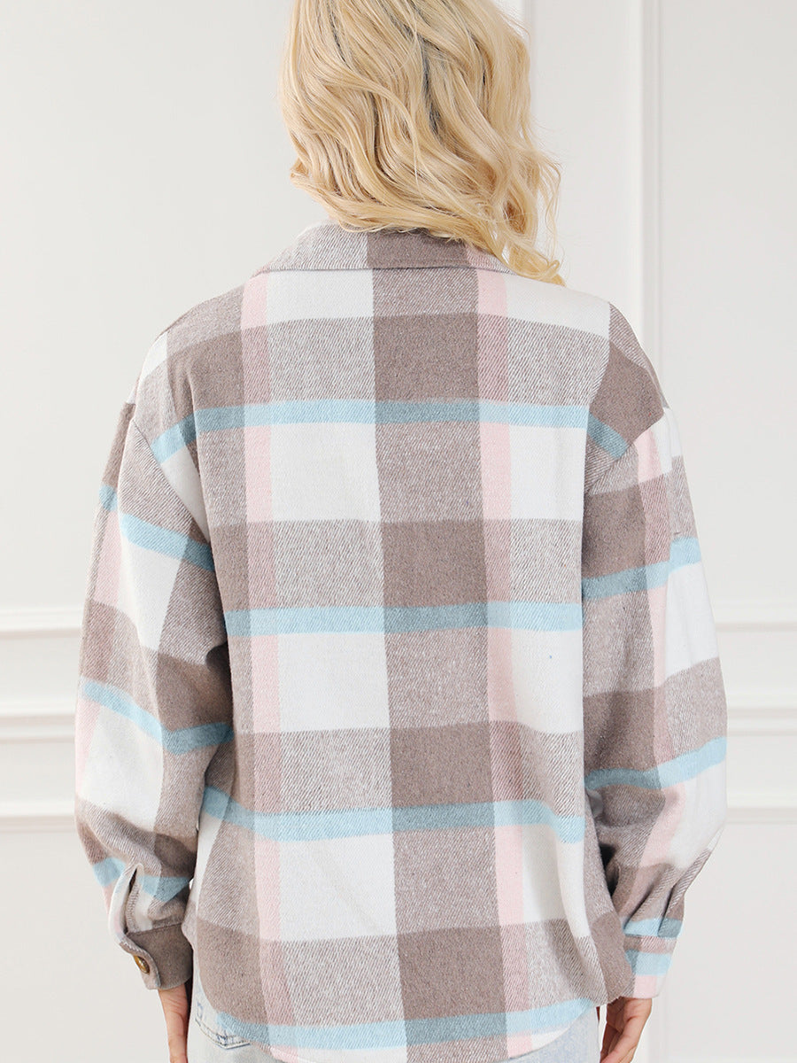 Multi-color Long-sleeved Coat