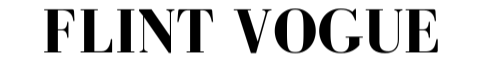 Text 'FLINT VOGUE' in black on a white background
